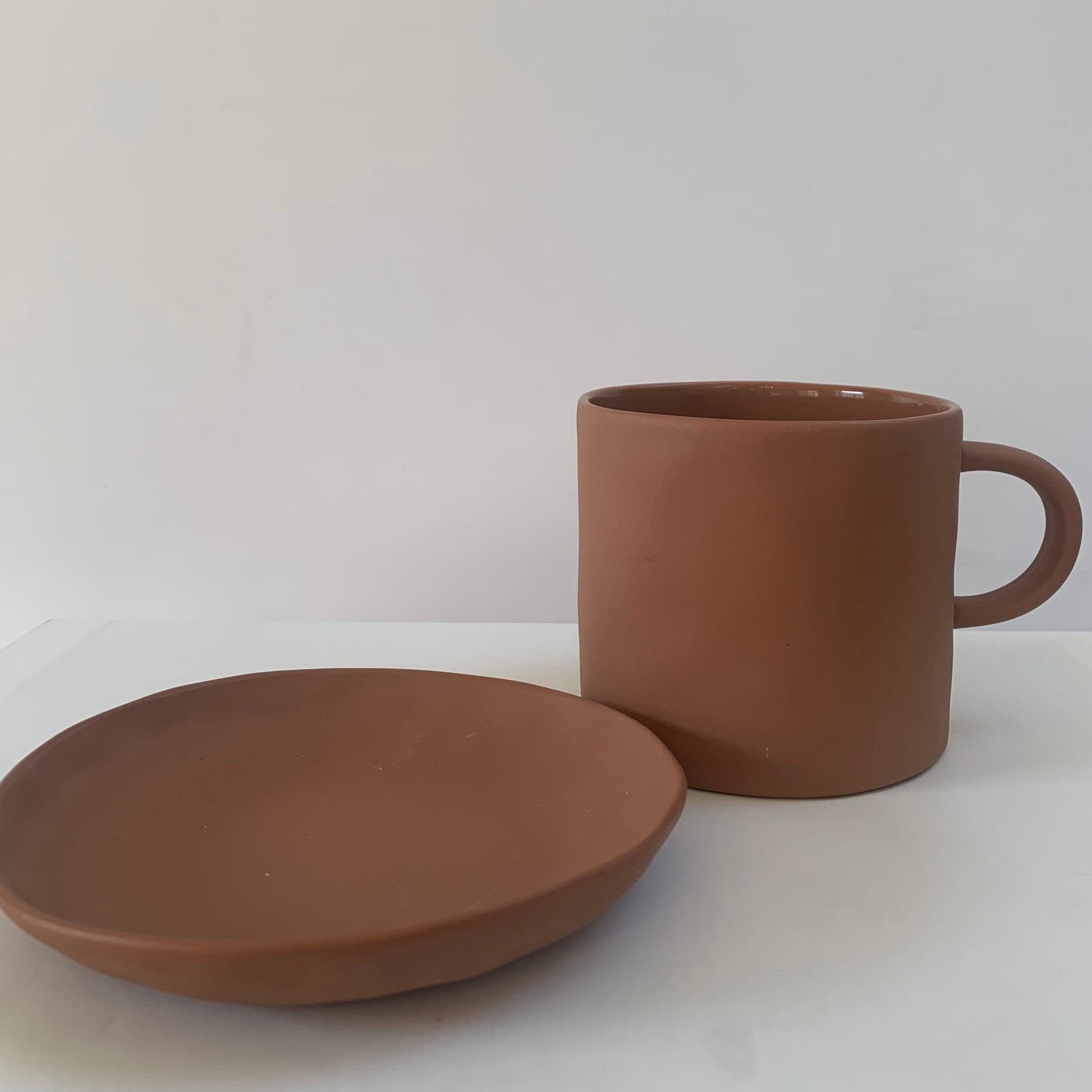 NY! Mug handle TERRAKOTTA matt - Kajsa Cramer